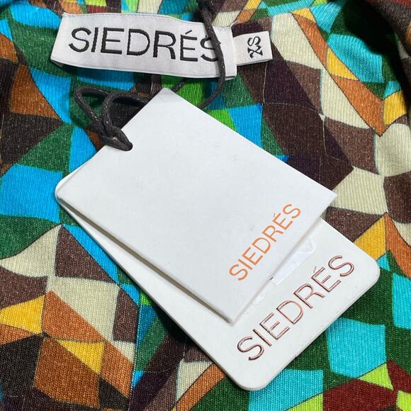 Siedres NWT Ginni Kaleidoscope Printed Mini Jumpsuit Romper Size XS - Picture 7 of 8